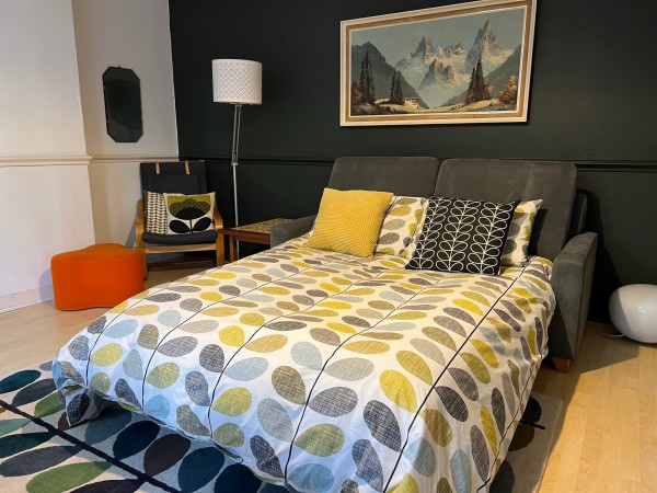 Sofa bed in living room